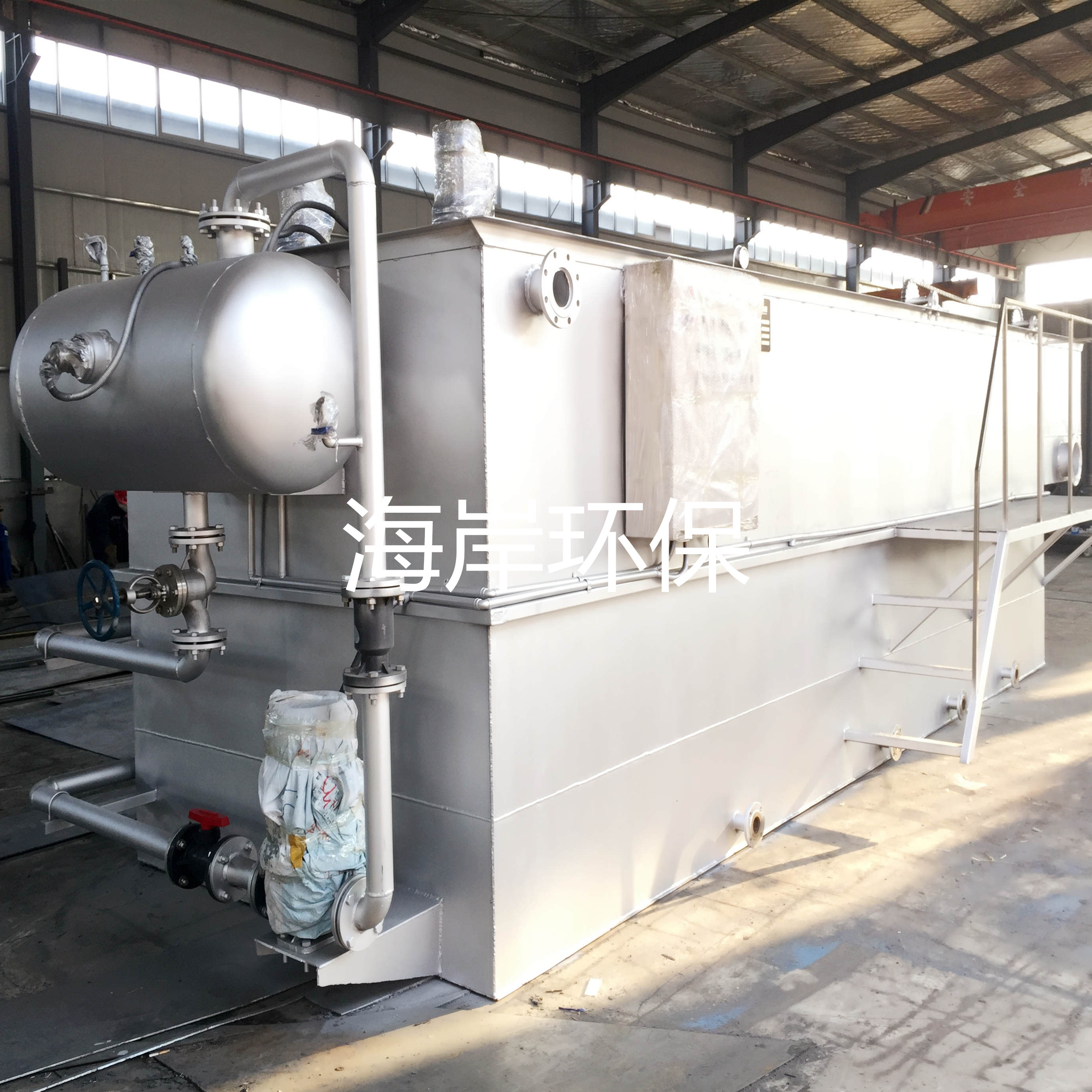 海岸環(huán)保 平流式溶氣不銹鋼氣浮機(jī) *線層沉淀過(guò)濾氣浮裝置