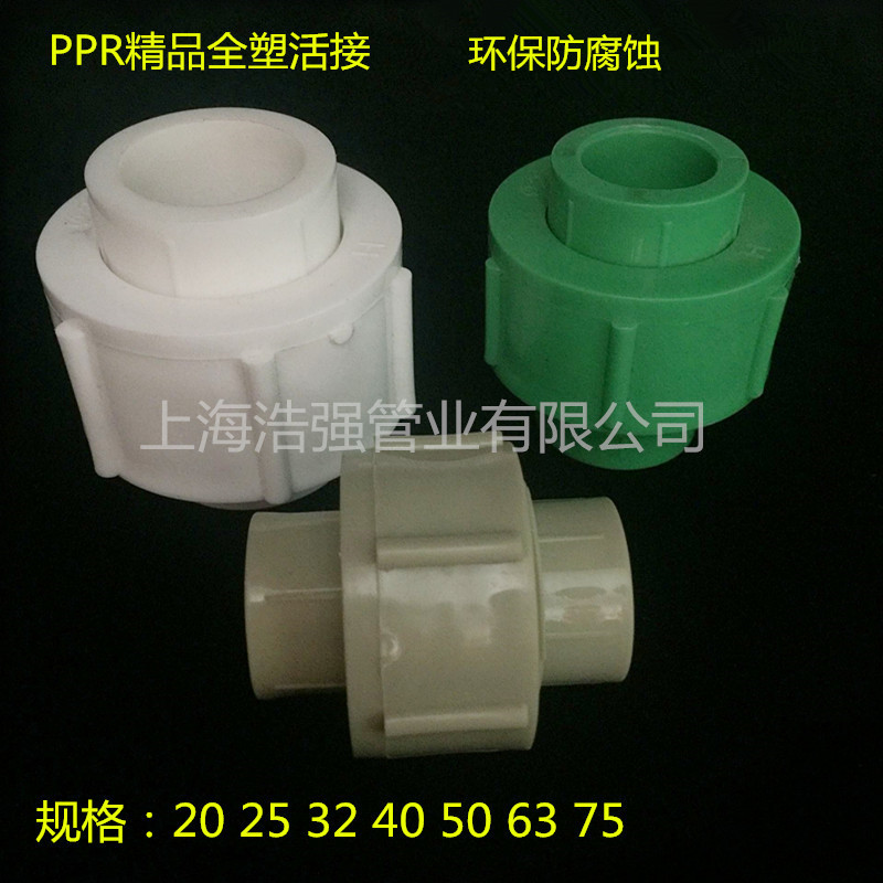 PPR全塑活接 20-75 水泵接頭熱熔活接頭 焊接配件 PPR家裝管 PPR全塑活接20-75