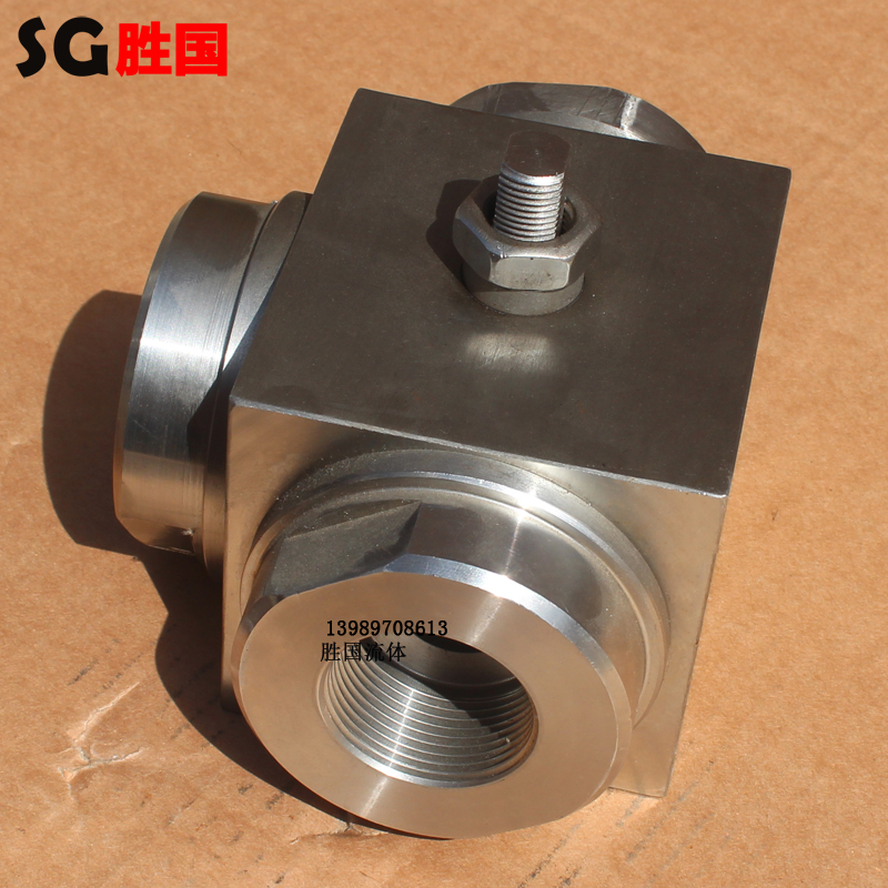 勝國把不銹鋼高壓三通球閥 螺紋T型球閥