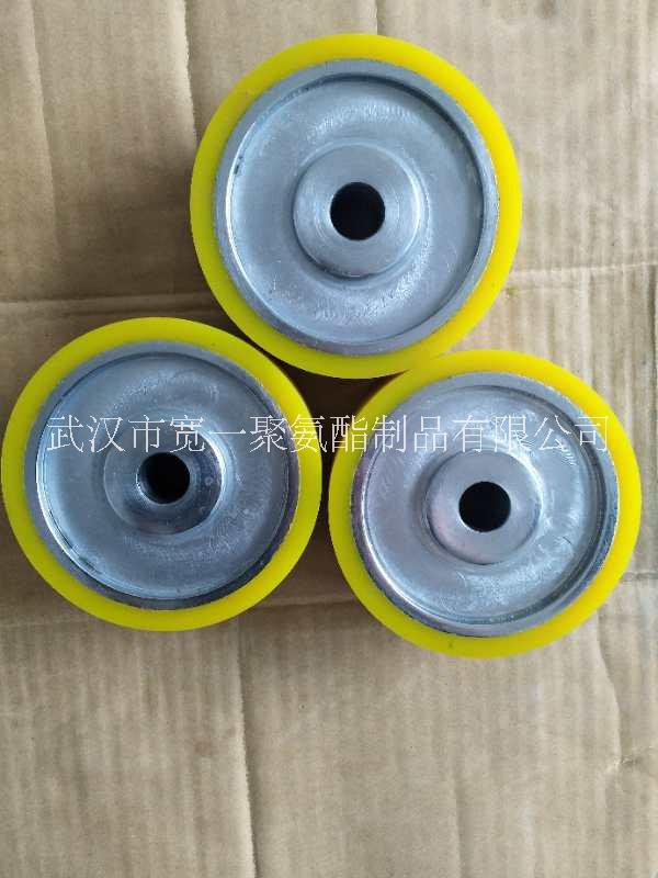 湖北鄂州聚氨酯滾輪包膠加工定做 廠家直銷(xiāo)包膠滾輪