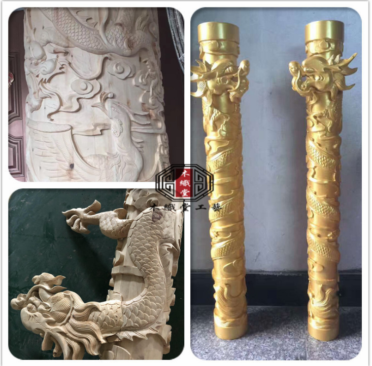 金龍立柱報價，批發(fā)，供應(yīng)商，生產(chǎn)廠家【東陽市木織堂工藝品有限公司】