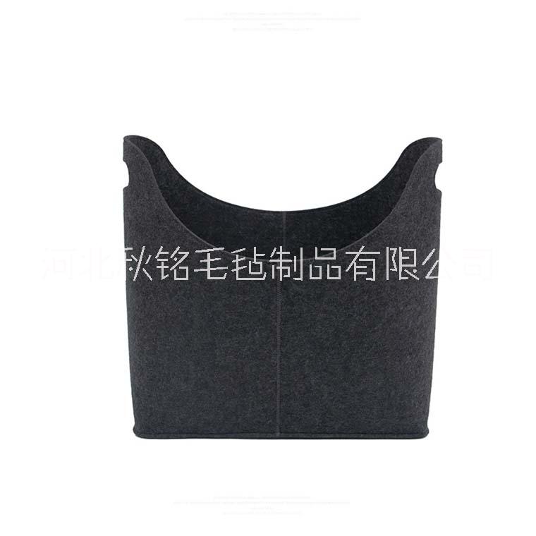 廠家批發(fā)毛氈元寶包 臟衣服收納筐 大容量家居毛氈收納包 收納籃