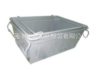 YOUTER廠家直銷周轉(zhuǎn)箱鐵皮帶掛耳式物流箱工具箱無孔多功能可加輪