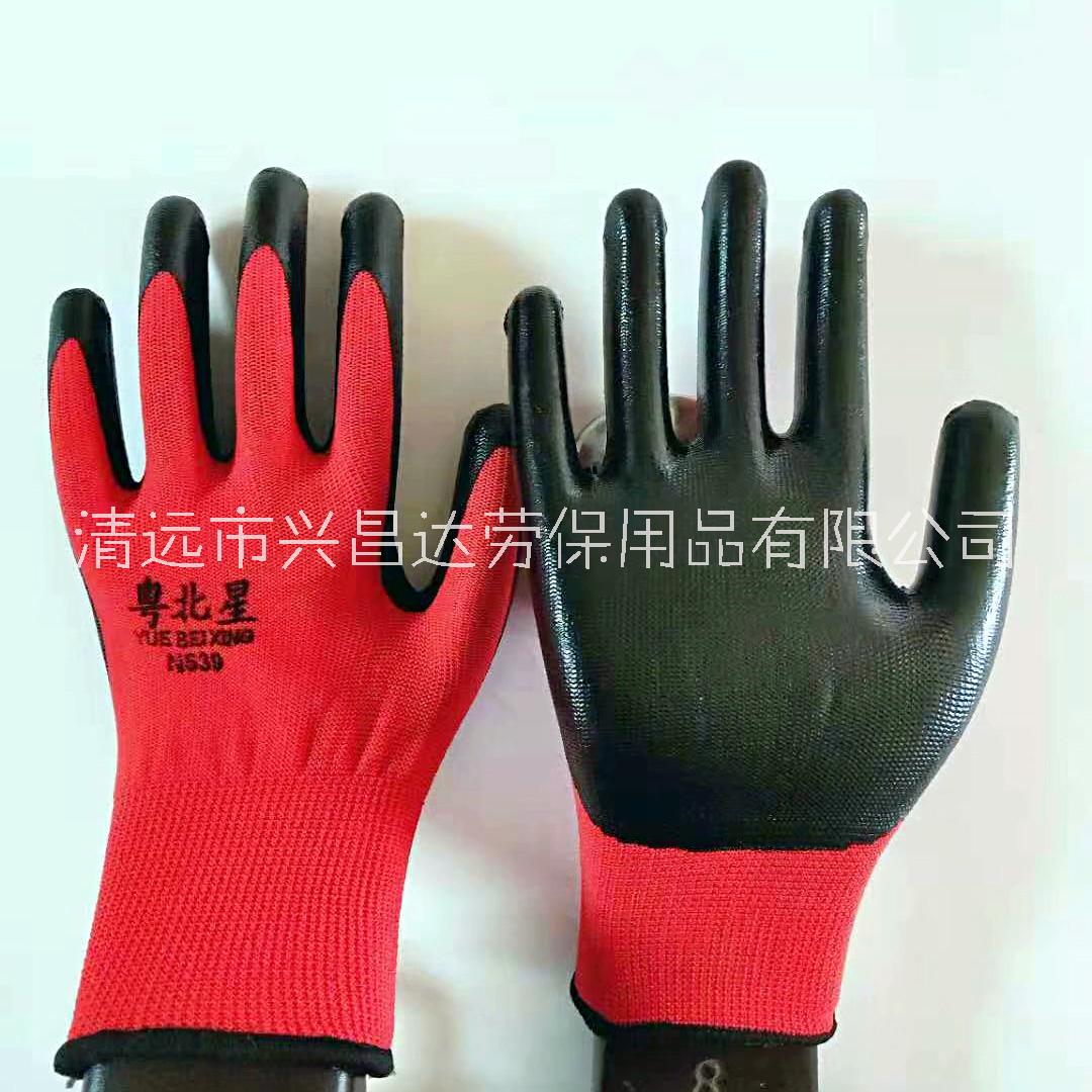粵北星 工作防護(hù) 止滑耐磨 膠面手套 搬運(yùn)手套 勞保手套 涂膠手套 工地勞保用品 粵北星*勞保手套 粵北星勞保手套