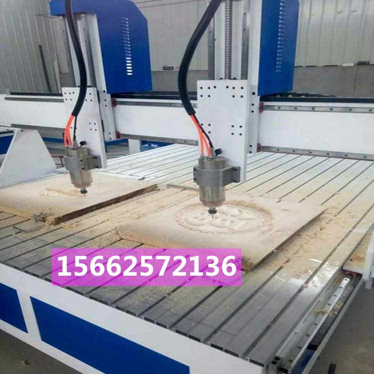 高密數(shù)控雕刻機，木工用一拖六平面雕刻機