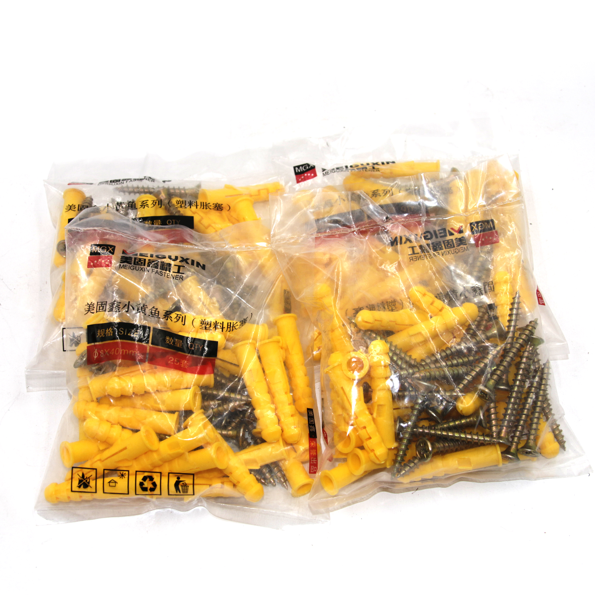 廠家供應(yīng) 塑料膨脹管 塑料脹栓 尼龍膨脹管 袋裝小黃魚脹管
