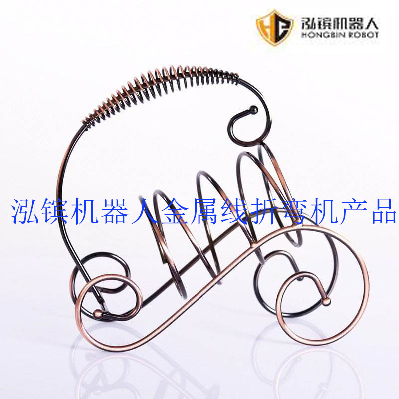 泓鑌機器人推薦轉(zhuǎn)線折彎機HB-3D-100 廠家供應(yīng)金屬線材成型 鐵線工藝品