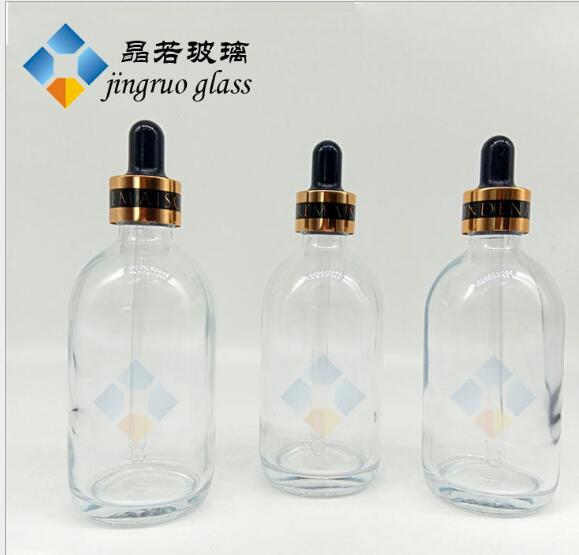 廠家直銷 現(xiàn)貨供應(yīng) 電化鋁套肩瓶 原液瓶 精油瓶肩套玻璃瓶