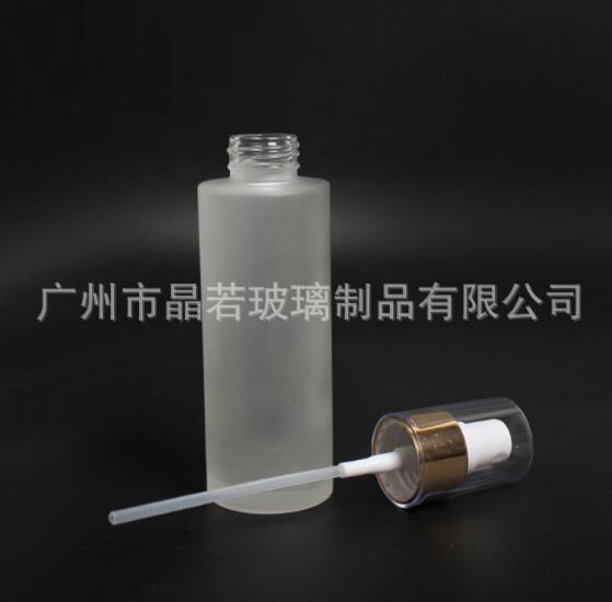 現(xiàn)貨供應(yīng) 30ML精華素蒙砂玻璃瓶 分裝瓶 滴管瓶 玻璃瓶直圓瓶廠家