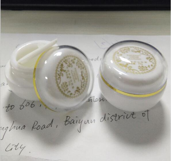 現(xiàn)貨30g白瓷瓶貴婦珍珠膏霜瓶化妝品瓶玻璃瓶印刷蓋銀邊亞克力瓶
