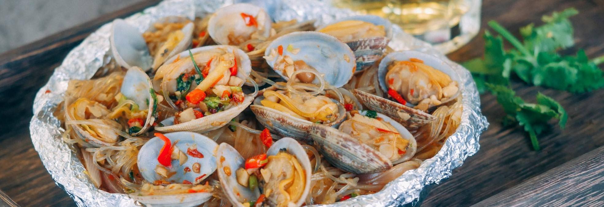 錫紙海鮮特色無煙燒烤錫紙燒烤錫紙蝦蟹