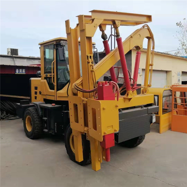 高速公路護(hù)欄打樁機(jī) 鏟車護(hù)欄鉆孔機(jī) 護(hù)欄打樁機(jī)小型