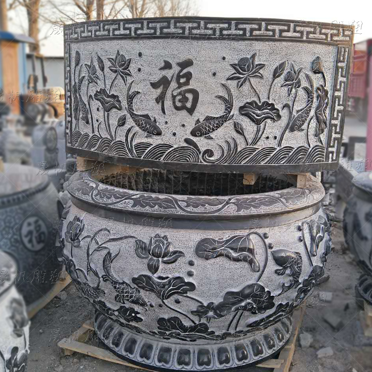 仿古青石魚缸花盆批發(fā)廠家哪家好
