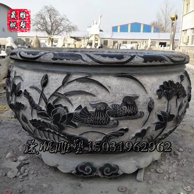 仿古青石魚缸花盆批發(fā)廠家哪家好