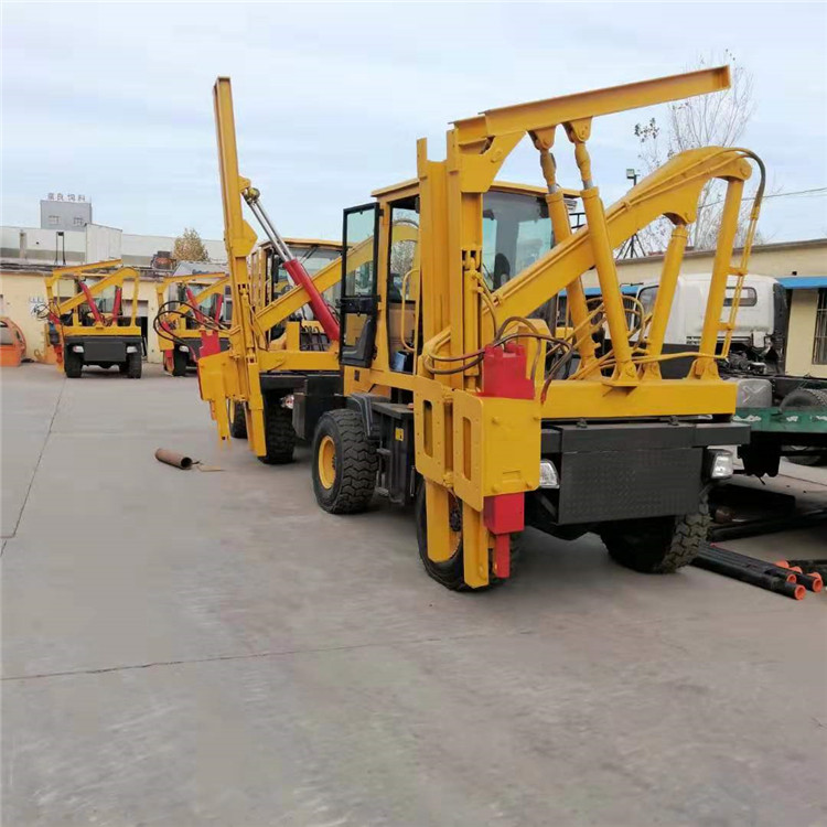 高速公路護(hù)欄打樁機(jī) 鏟車護(hù)欄鉆孔機(jī) 護(hù)欄打樁機(jī)小型
