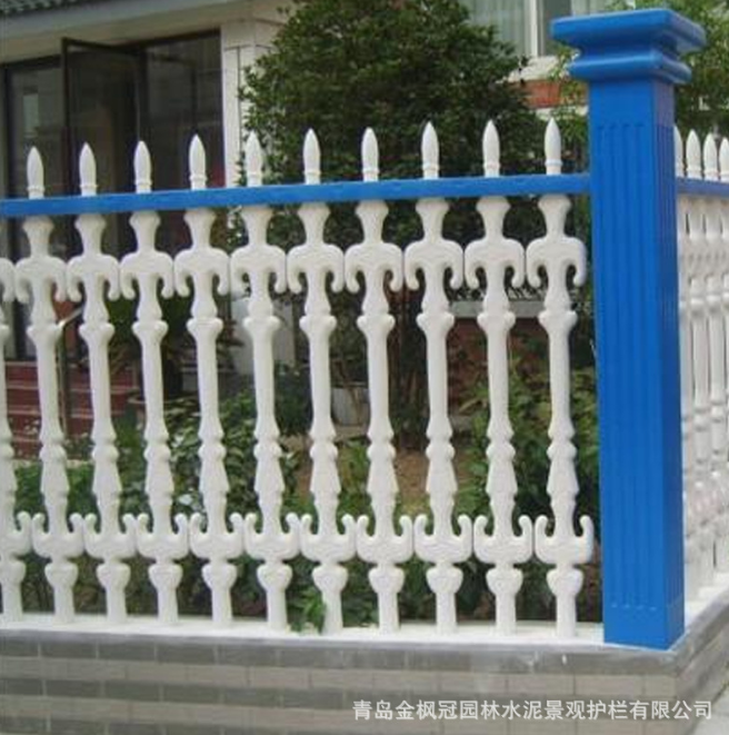 仿鐵藝護(hù)欄直銷 電話，價格，哪家好【青島金楓冠園林水泥景觀護(hù)欄有限公司】