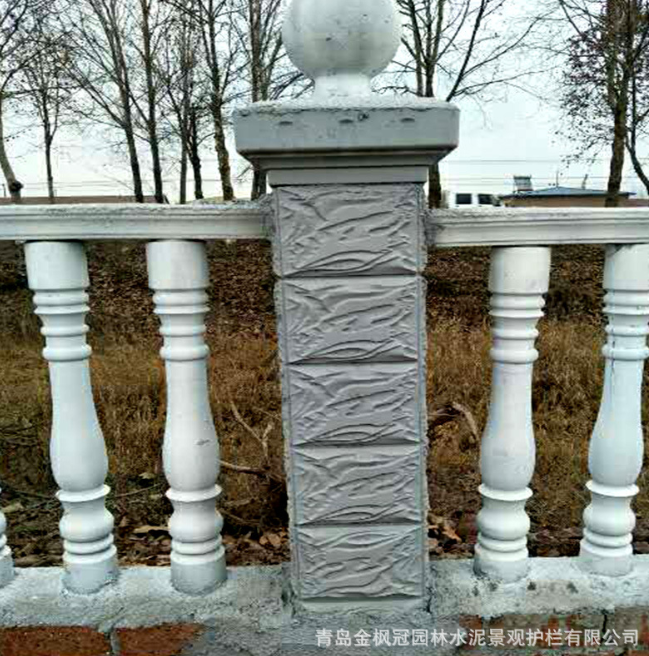 水泥花瓶柱報價，批發(fā)，供應(yīng)商，生產(chǎn)廠家【青島金楓冠園林水泥景觀護欄有限公司】
