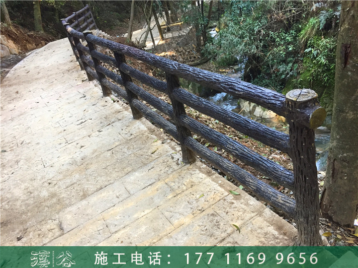 長(zhǎng)沙景區(qū)水泥仿木欄桿定制價(jià)格-仿木欄桿定做施工