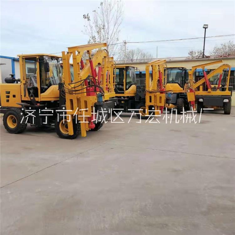 護欄打樁機小型 高速護欄鉆孔機陜西 公路護欄打樁鉆孔一體機