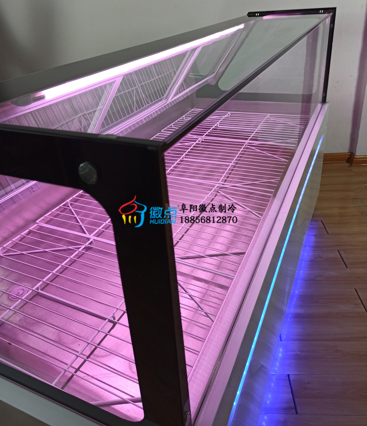 供應(yīng)界首鹵肉店展示柜生鮮超市保鮮柜玻璃罩熟食柜上冷藏下冷凍