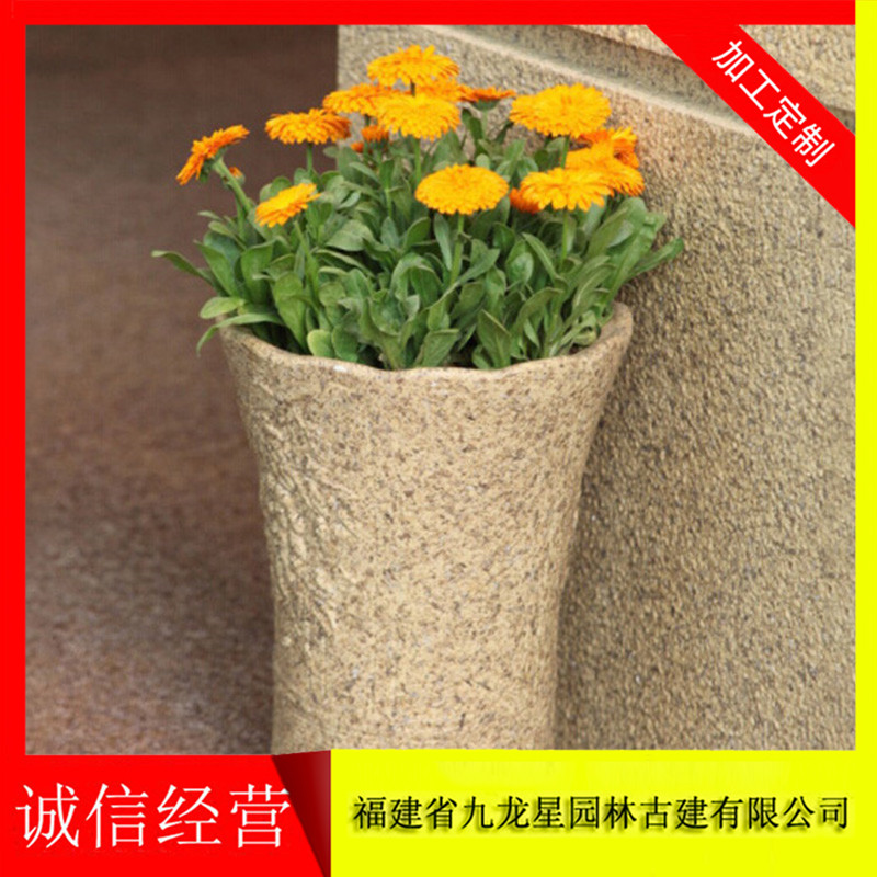 園林花缽石雕 石頭花盆價(jià)格