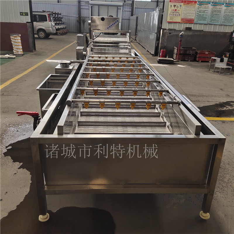 黃瓜高壓氣泡清洗機(jī) 蔬菜水浴式清洗機(jī)  凈菜加工生產(chǎn)線