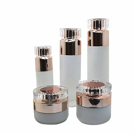 印刷化妝品玻璃瓶 新款訂制套裝瓶