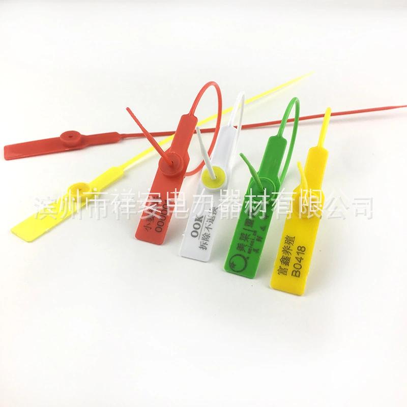 一次性防調(diào)包塑料封條鉛封物流標(biāo)牌扎帶集裝箱防盜封簽捆綁帶