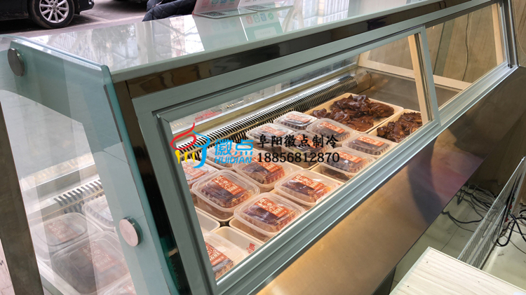 供應(yīng)鹵肉店保鮮柜熟食展示柜直冷青海后開門鎖鮮裝鴨脖柜
