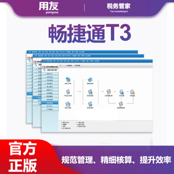 用友暢捷通T3標準加密版財務軟件 總賬3(含出納1)報表1存貨核算1 T3財務軟件 T3加密版財務軟件