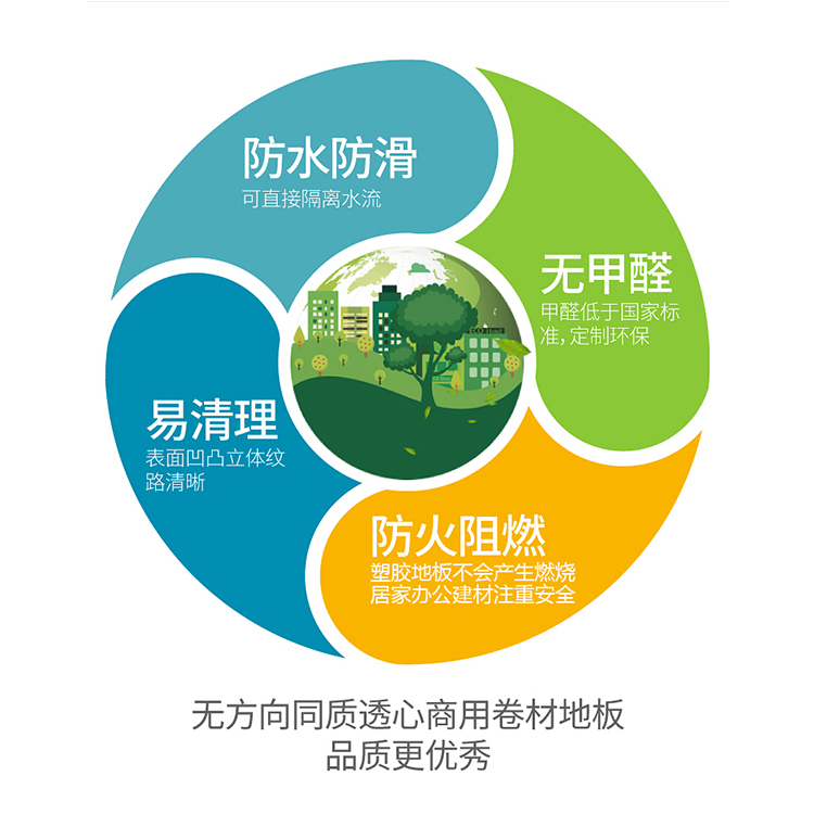 同質(zhì)透心塑膠地板  標(biāo)準(zhǔn)2850g*扛碘酒地板 雅樂福新瑪麗系列 塑膠地板廠家