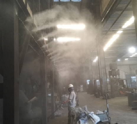 四川重慶噴霧除塵機(jī)砂石廠 眾策山水放心省心