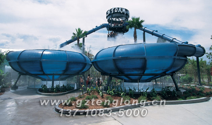 太空盆滑梯玻璃鋼水滑梯水上樂園設(shè)備