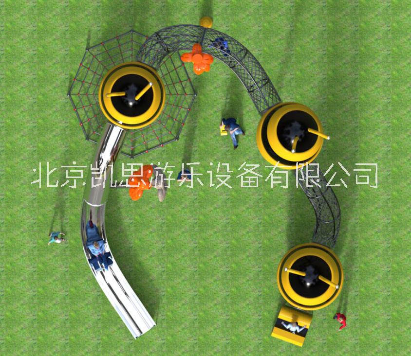 親子農場木質滑梯公園不銹鋼滑梯非標定制螺旋滑梯設施兒童游樂園設施