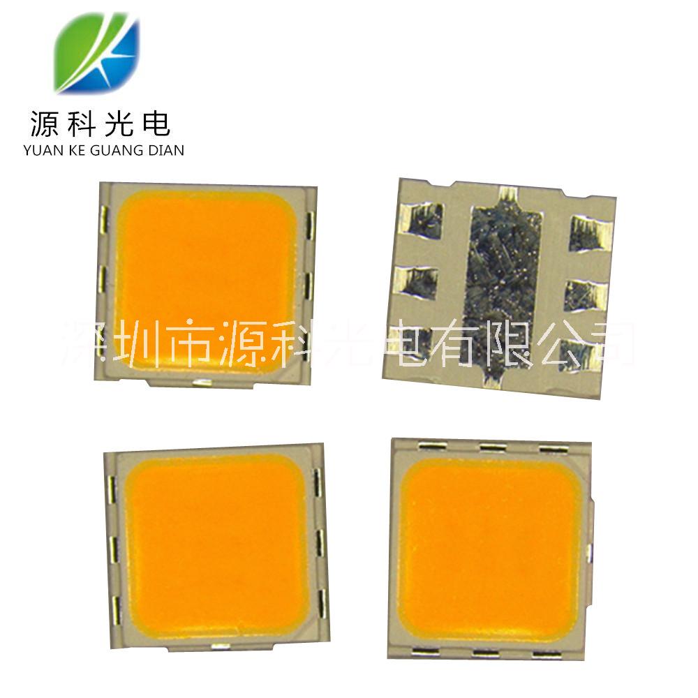 廠家直售5050 3W大功率LED燈珠 SMD5050大功率調(diào)粉黃3W 純金線