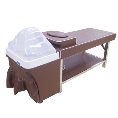 全自動恒溫水循環(huán)茶麩洗頭床帶熏蒸功能  *頭療養(yǎng)發(fā)床 茶枯水療床 工廠直銷