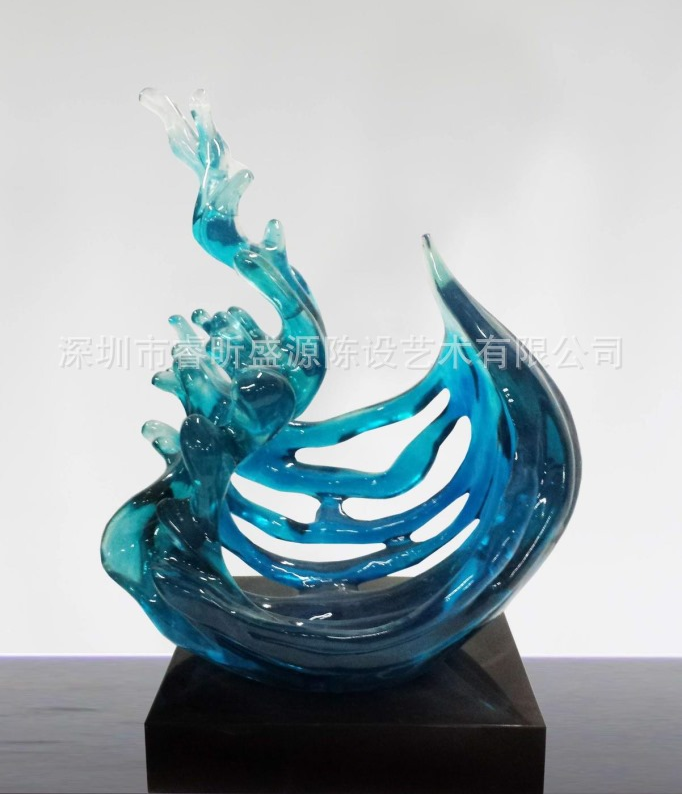 *處透明樹(shù)脂擺件 高透明樹(shù)脂雕塑擺件 樹(shù)脂家居擺件陳設(shè)