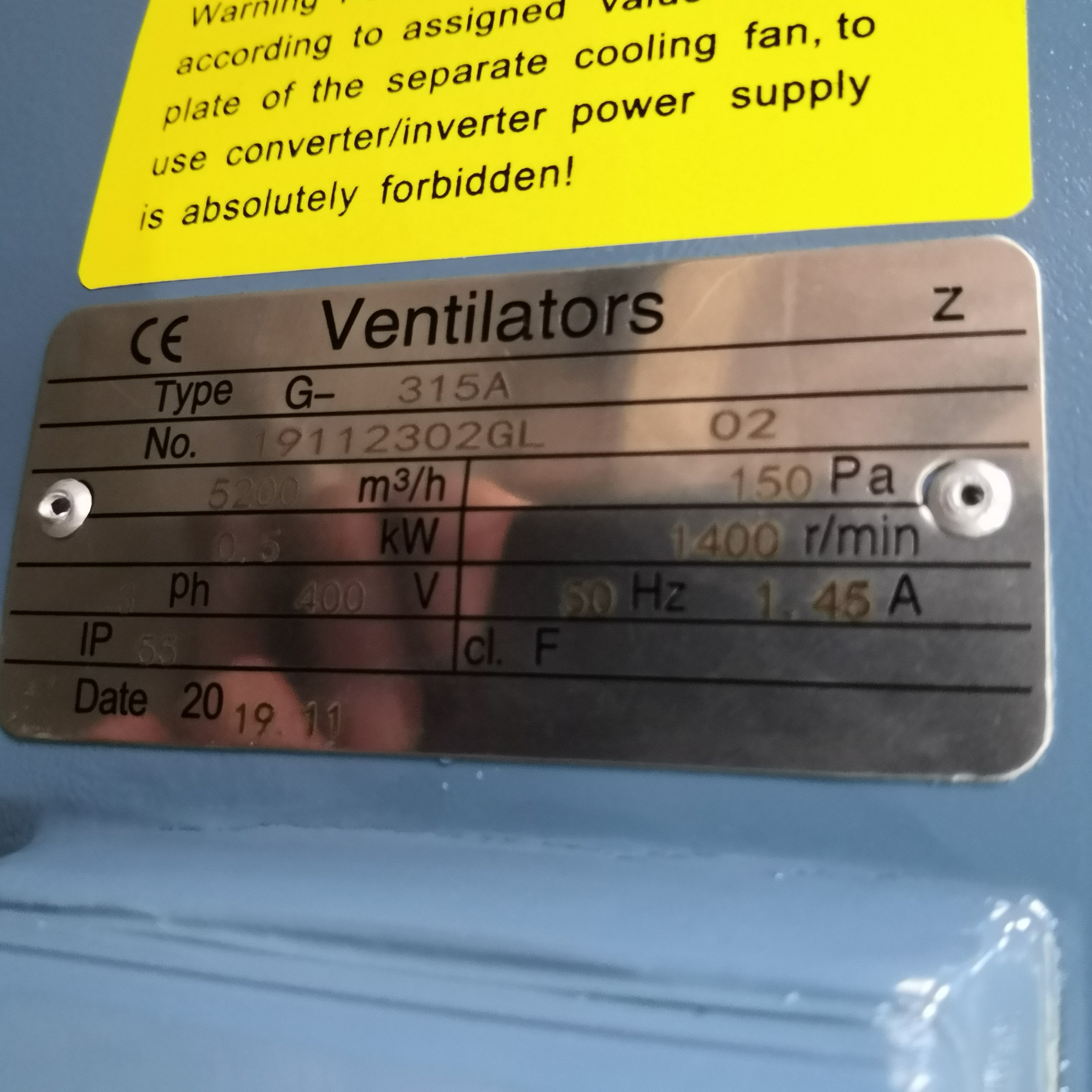 ABB變頻電機原裝軸流風機VentilatorsG-315A