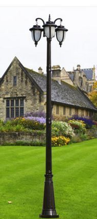 戶外防水歐式庭院燈 鋁制復古庭院燈 定制一體化歐式庭院燈