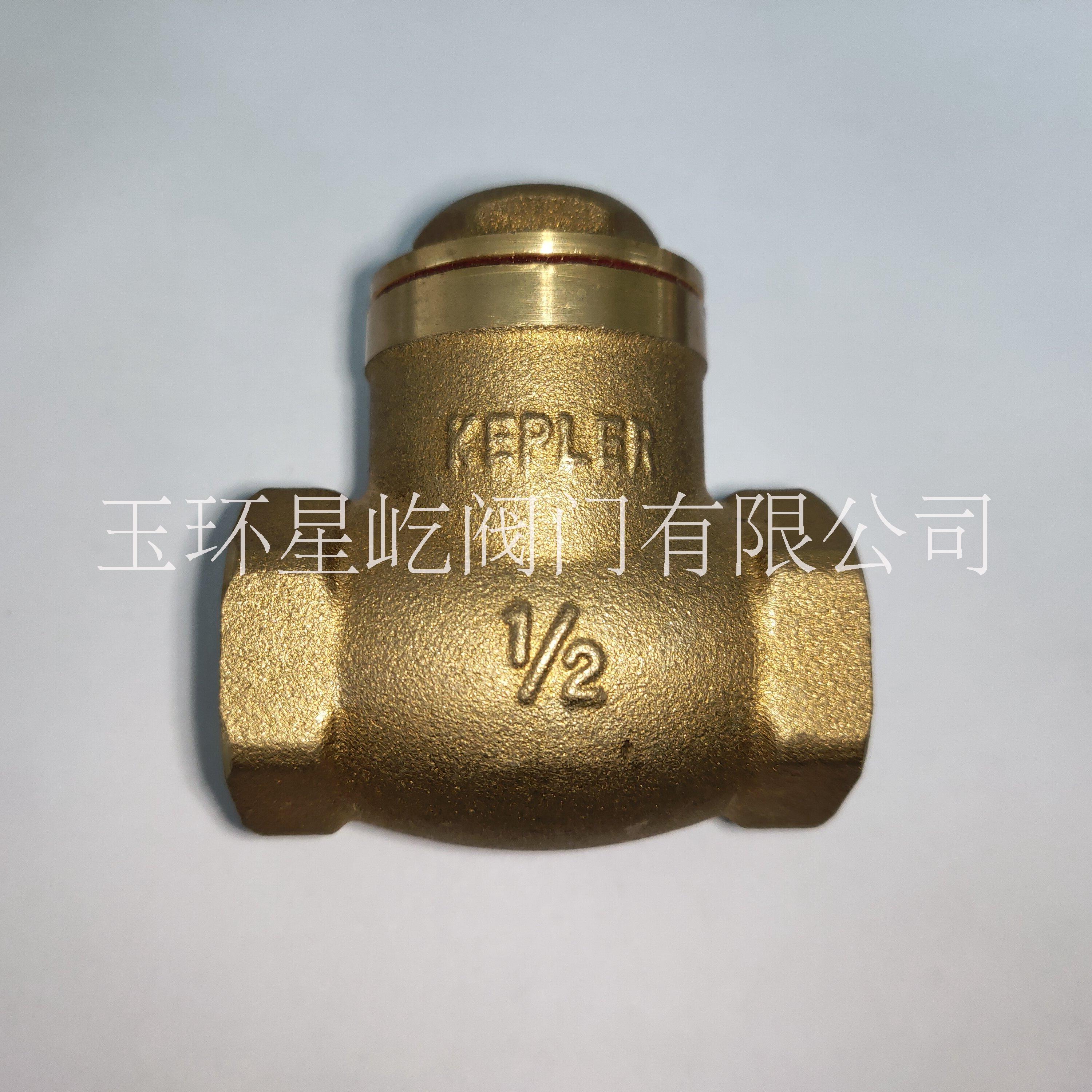 螺紋黃銅臥式橫式擋板止回閥 玉環(huán)廠家直銷旋啟   玉環(huán)廠家直銷