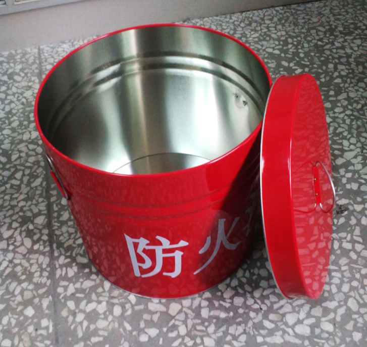 廠家定制馬口鐵桶大號(hào)含蓋鐵桶防火沙桶現(xiàn)貨消防鐵桶冰桶