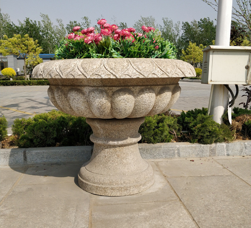 廠家批發(fā)黃銹石盆栽花盆批發(fā)價