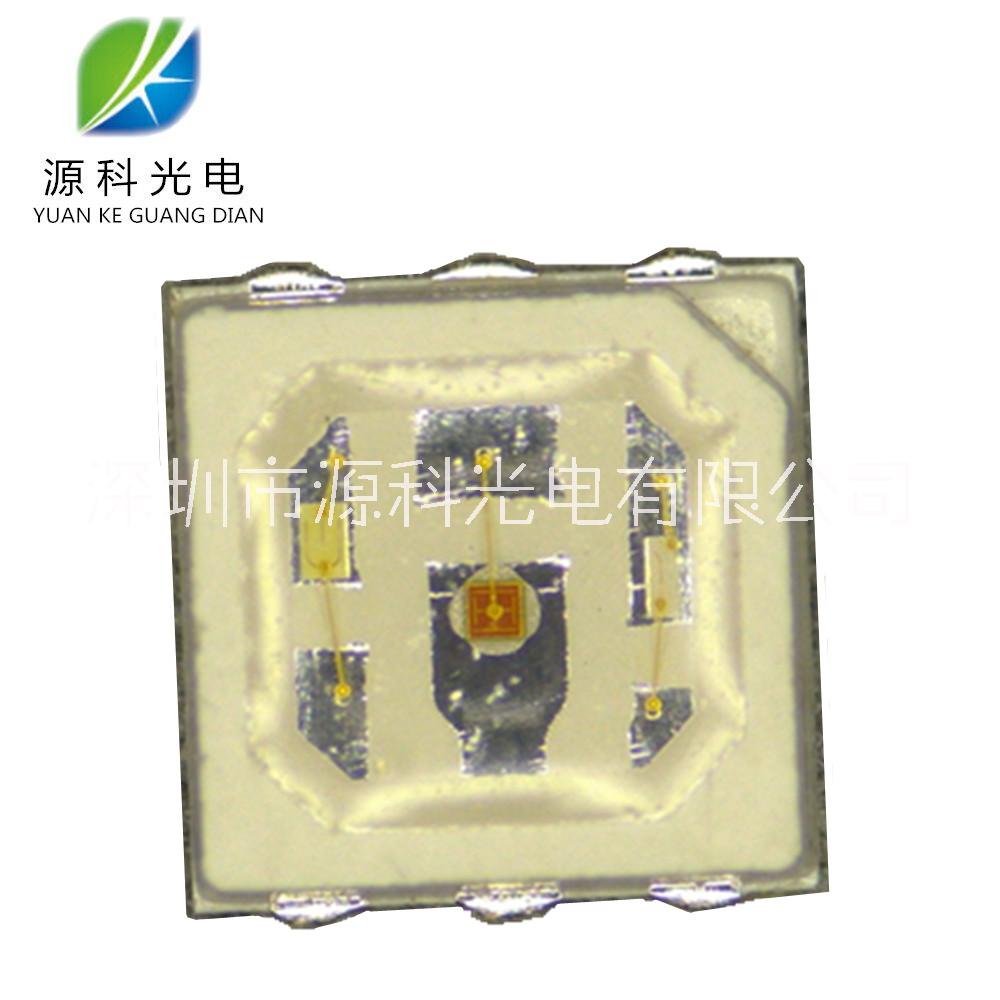 廠家直銷3535燈珠 3535RGB0.2W七彩光源RGB三合一3535六腳燈珠