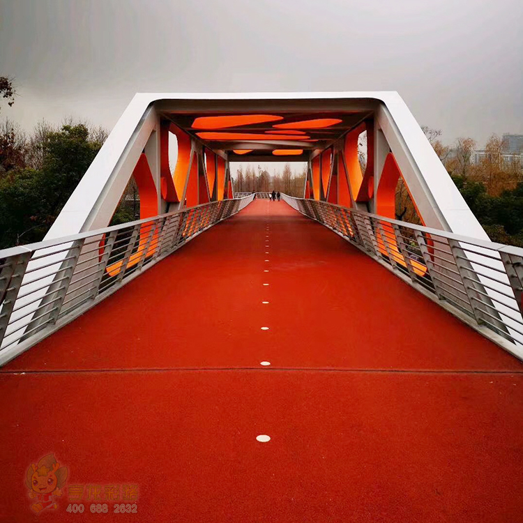 彩色公交車道，觀光道公交車道陶瓷顆粒路面