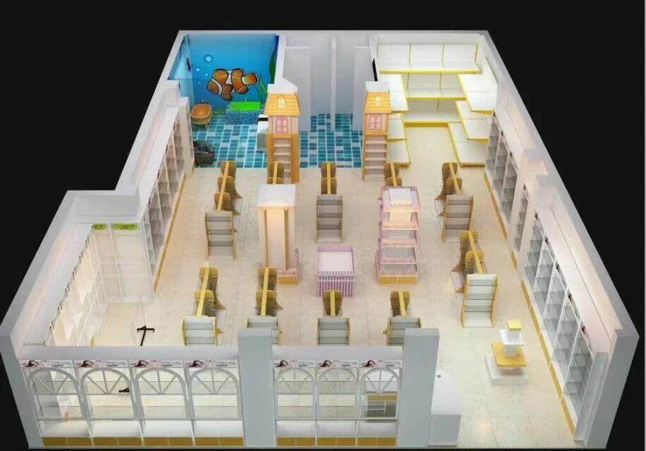 南充孕嬰店展柜貨柜訂做廠家