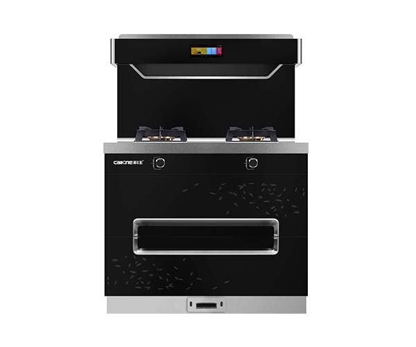 廚衛(wèi)電器廠家科王整體金屬蒸烤一體集成灶頭部加熱智能清洗