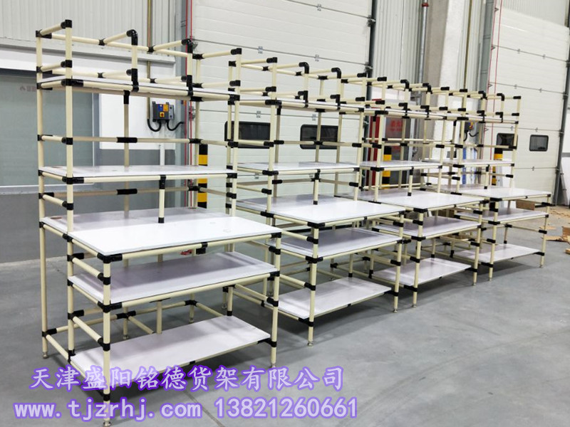 防靜電線棒工作臺線棒組裝臺線棒貨架線棒流利條貨架天津貨架廠 精益管線棒工作臺