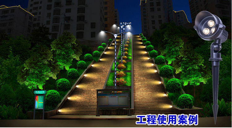 廠家直銷批發(fā)十字星光燈 廣東插地?zé)魞r(jià)格