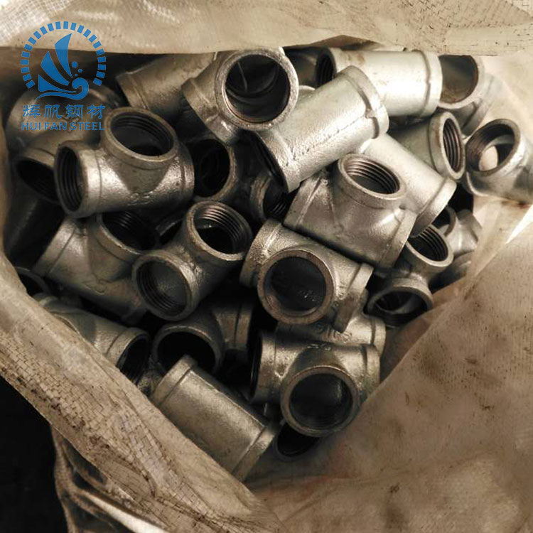 鍍鋅直通 內絲直通外接管古鍍鋅管件4分6分1寸鑄鐵接頭DN15 20 25