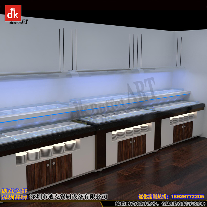 出口歐洲華人餐館自助餐臺(tái) 移動(dòng)布菲臺(tái)設(shè)計(jì)制作 多功能自助餐臺(tái)